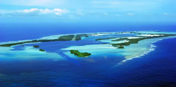 Palmyra Islands in the Pacific